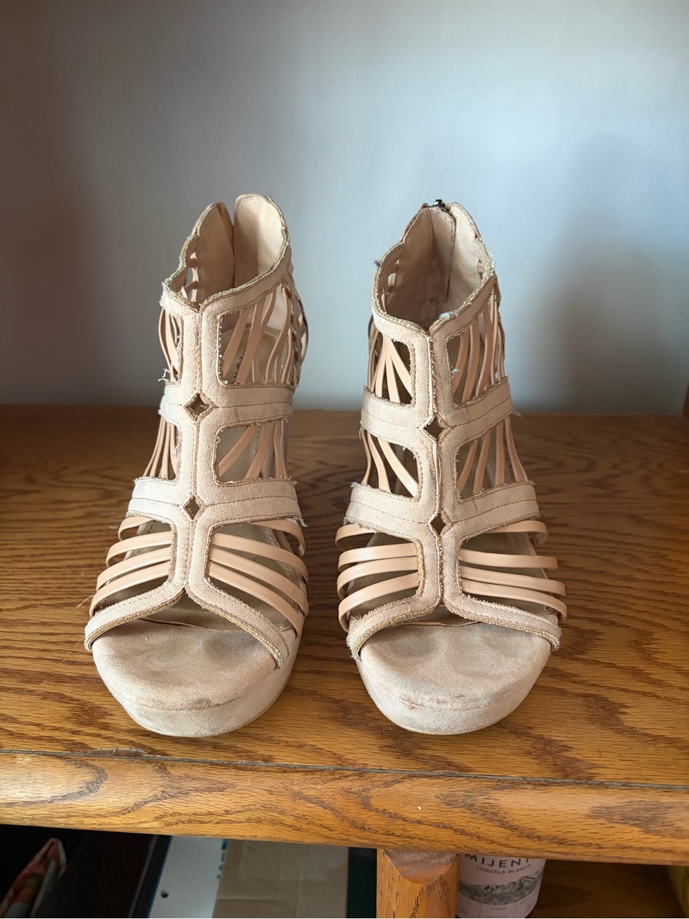 Torrid size 10 Women’s Neutral Wedge  - Beige